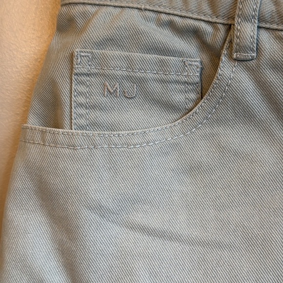 Marc Jacob’s skirt  light blue denim skirt with rainbows on the pockets SZ 8 - Picture 3 of 4